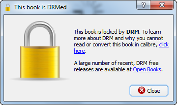 drm protected error message